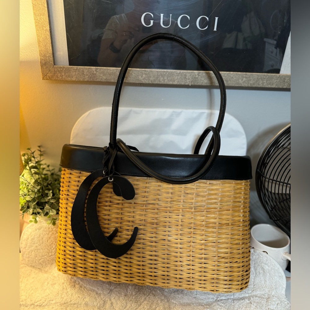 Clever Carriage Company Rattan market shopper